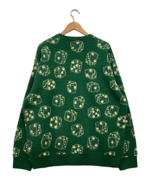 SUPREME（シュプリーム）SUPREME (シュプリーム) 22AW  Dice Sweater グリーン サイズ:Lの古着・服飾アイテム