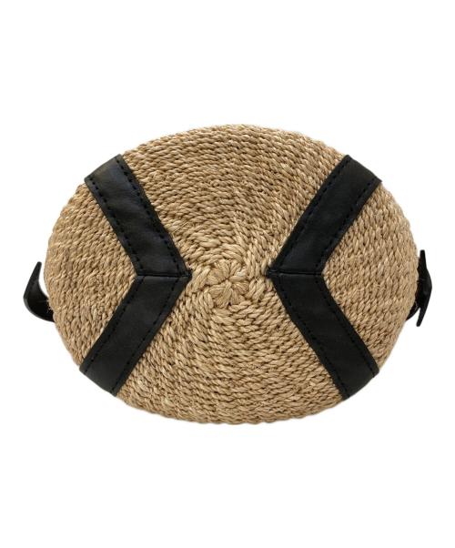 VIOLAd'ORO（ヴィオラドーロ）VIOLAd'ORO (ヴィオラドーロ) レザーポケットトートバッグ ベージュの古着・服飾アイテム