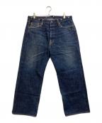 SAMURAI JEANSサムライジーンズ）の古着「15周年記念 武蔵零モデル デニムパンツ」｜ブルー