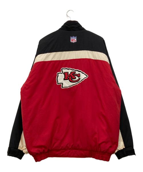 NFL（エヌエフエル）NFL (エヌエフエル) chiefs ナイロンパフジャケット レッド サイズ:Lの古着・服飾アイテム