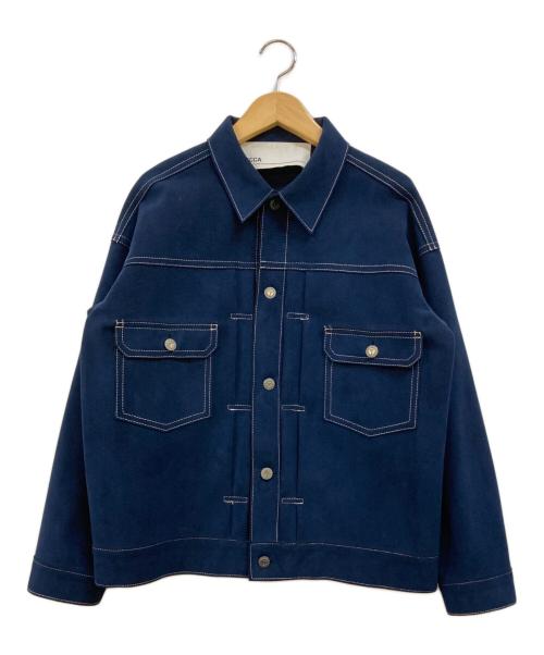 ticca（ティッカ）TICCA (ティッカ) フェイクスエード トラッカージャケット ネイビー サイズ:Fの古着・服飾アイテム