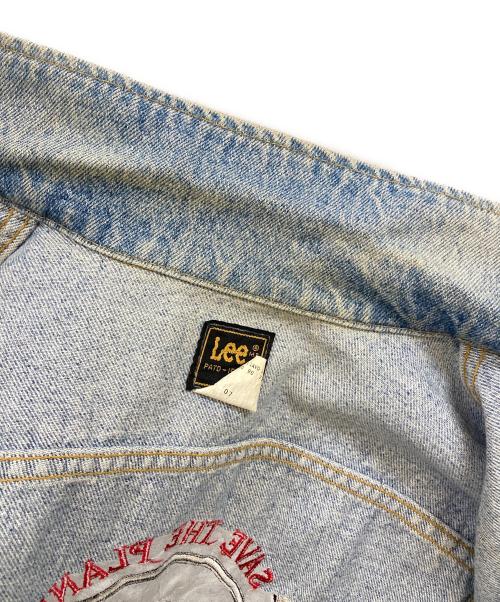 LEE（リー）LEE (リー) バックワッペンデニムジャケット ブルー サイズ:Sの古着・服飾アイテム