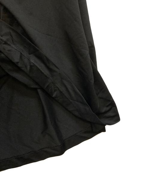 CABAN（キャバン）CABaN (キャバン) キュプラポリエステルジャージー ギャザーワンピース ブラック サイズ:下記参照の古着・服飾アイテム