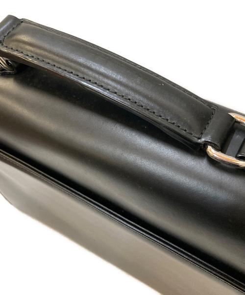 BOSS HUGO BOSS（ボス ヒューゴボス）BOSS HUGO BOSS (ボス ヒューゴボス) レザーブリーフケース ブラックの古着・服飾アイテム