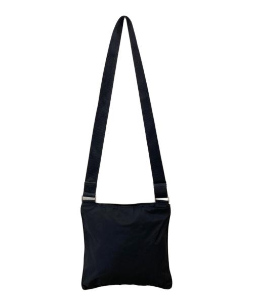 PRADA（プラダ）PRADA (プラダ) 三角ロゴプレート ナイロンショルダーバッグ ブラックの古着・服飾アイテム