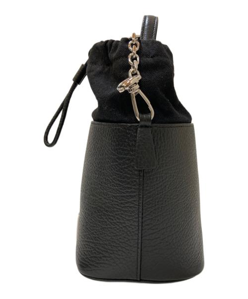 Maison Margiela（メゾンマルジェラ）Maison Margiela (メゾンマルジェラ) 5ACバケットレザーチェーンショルダーバッグ ブラックの古着・服飾アイテム