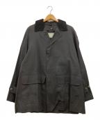 MACKINTOSHマッキントッシュ）の古着「ゴム引きステンカラーコート」｜ブラック