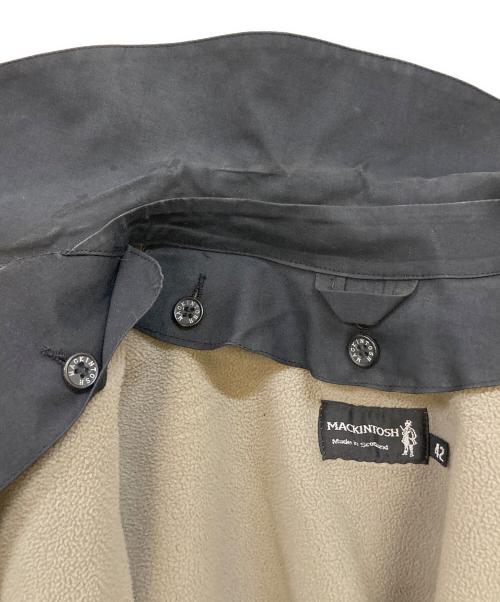 MACKINTOSH（マッキントッシュ）MACKINTOSH (マッキントッシュ) フリースライナー付ゴム引きステンカラーコート ブラック サイズ:42の古着・服飾アイテム