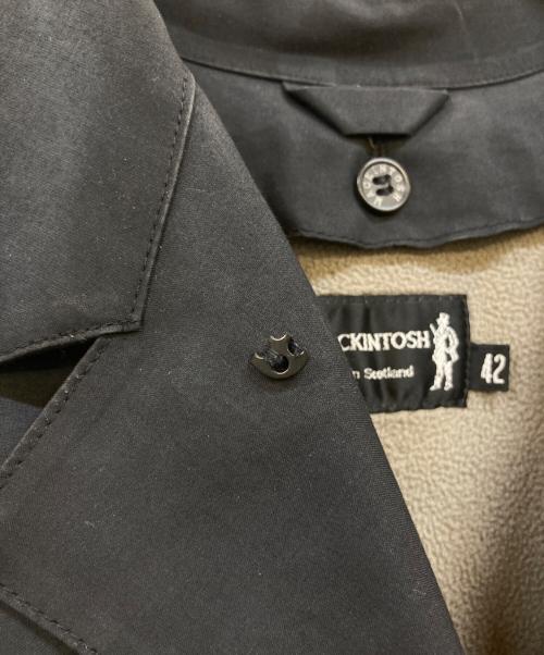 MACKINTOSH（マッキントッシュ）MACKINTOSH (マッキントッシュ) フリースライナー付ゴム引きステンカラーコート ブラック サイズ:42の古着・服飾アイテム