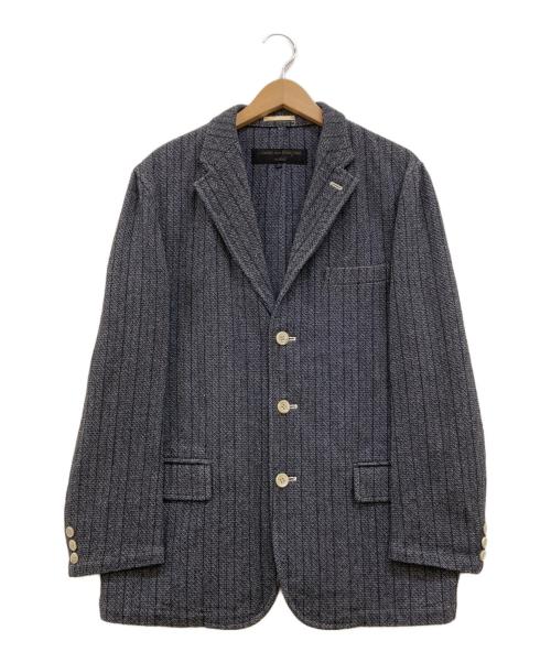 COMME des GARCONS HOMME（コムデギャルソン オム）COMME des GARCONS HOMME (コムデギャルソン オム) 製品染め4Bテーラードジャケット ネイビー サイズ:Sの古着・服飾アイテム