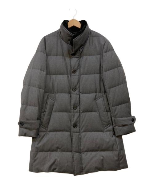 BLACK LABEL CRESTBRIDGE（ブラックレーベル クレストブリッジ）BLACK LABEL CRESTBRIDGE (ブラックレーベル クレストブリッジ) ダウンコート グレー サイズ:Mの古着・服飾アイテム