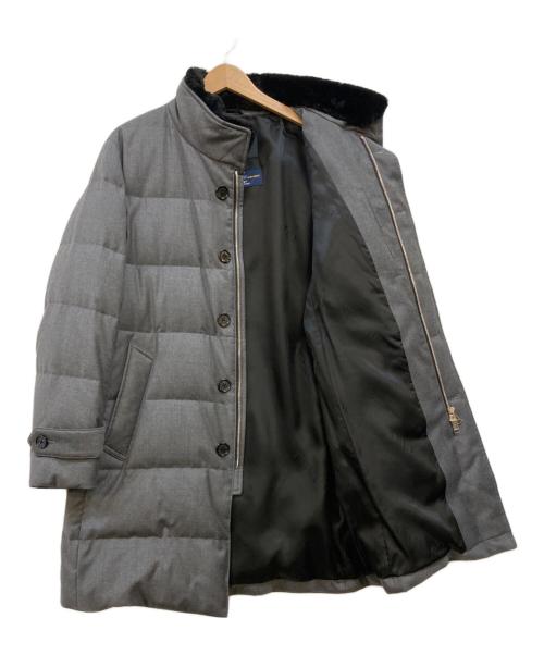 BLACK LABEL CRESTBRIDGE（ブラックレーベル クレストブリッジ）BLACK LABEL CRESTBRIDGE (ブラックレーベル クレストブリッジ) ダウンコート グレー サイズ:Mの古着・服飾アイテム