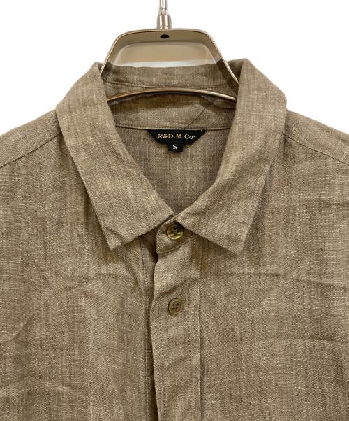 R&D.M.Co（アール＆ディーエムシーオー）R&D.M.Co (アール＆ディーエムシーオー) リネンシャツワンピース ブラウン サイズ:Sの古着・服飾アイテム