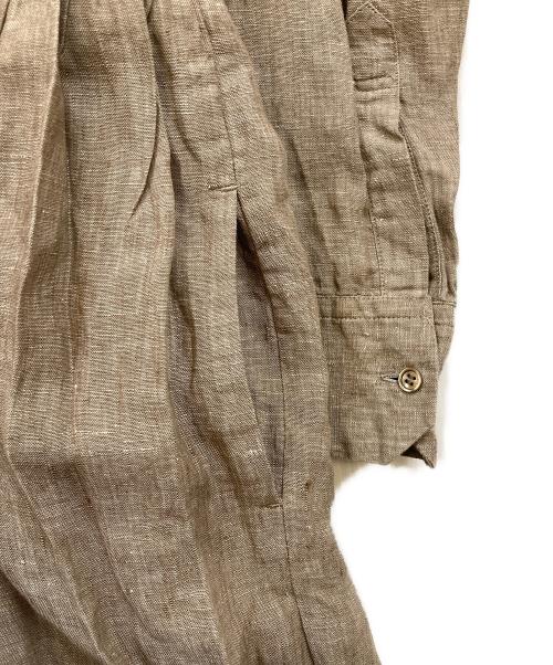 R&D.M.Co（アール＆ディーエムシーオー）R&D.M.Co (アール＆ディーエムシーオー) リネンシャツワンピース ブラウン サイズ:Sの古着・服飾アイテム