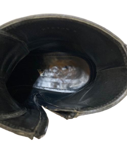 PRADA（プラダ）PRADA (プラダ) ウィングチップレースアップブーツ ブラック サイズ:6の古着・服飾アイテム