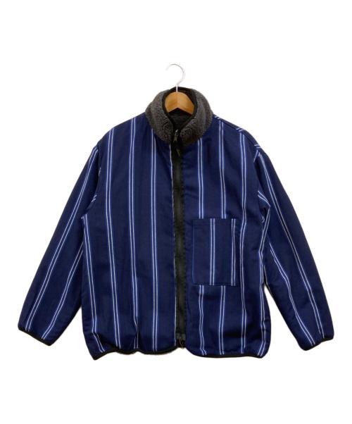 GO HEMP（ゴーヘンプ）GO HEMP (ゴーヘンプ) リバーシブルボアジャケット グレー サイズ:Sの古着・服飾アイテム