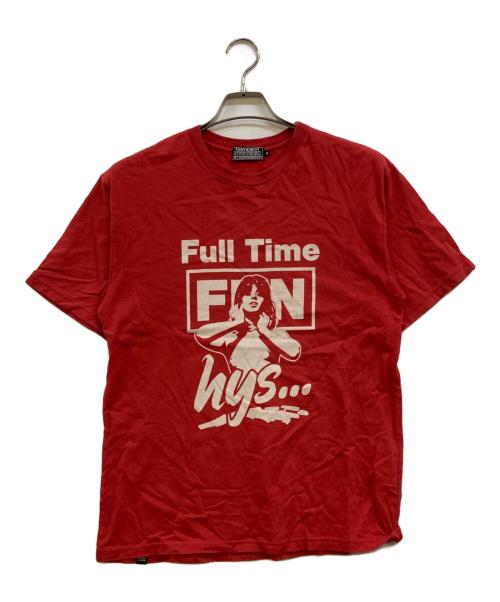 Hysteric Glamour（ヒステリックグラマー）Hysteric Glamour (ヒステリックグラマー) FULLTIME FUN T-SHIRTS レッド サイズ:Ｍの古着・服飾アイテム