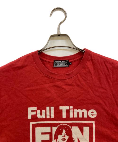 Hysteric Glamour（ヒステリックグラマー）Hysteric Glamour (ヒステリックグラマー) FULLTIME FUN T-SHIRTS レッド サイズ:Ｍの古着・服飾アイテム