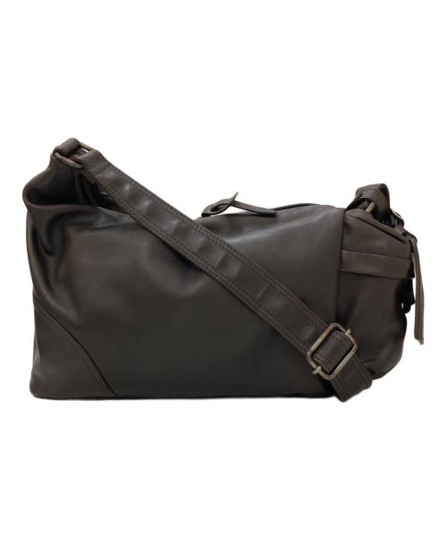 corbo（コルボ）CORBO (コルボ) equines レザーショルダーバッグ ブラウンの古着・服飾アイテム