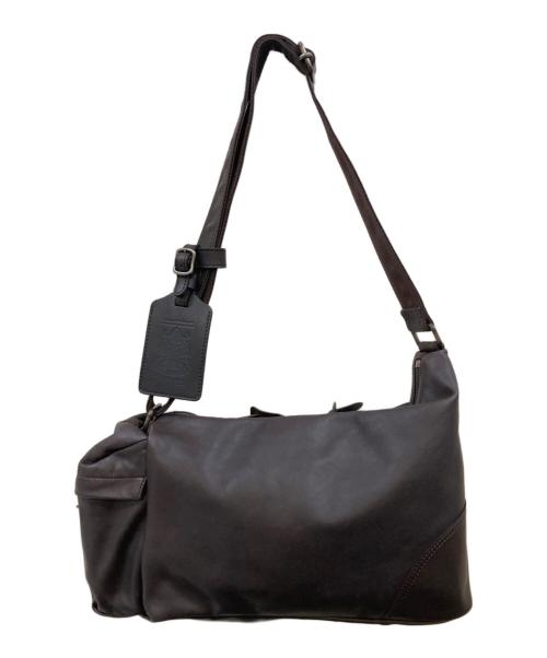 corbo（コルボ）CORBO (コルボ) equines レザーショルダーバッグ ブラウンの古着・服飾アイテム