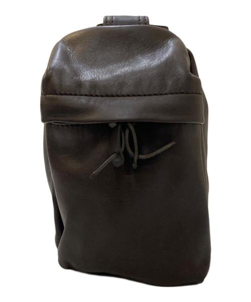 corbo（コルボ）CORBO (コルボ) equines レザーショルダーバッグ ブラウンの古着・服飾アイテム