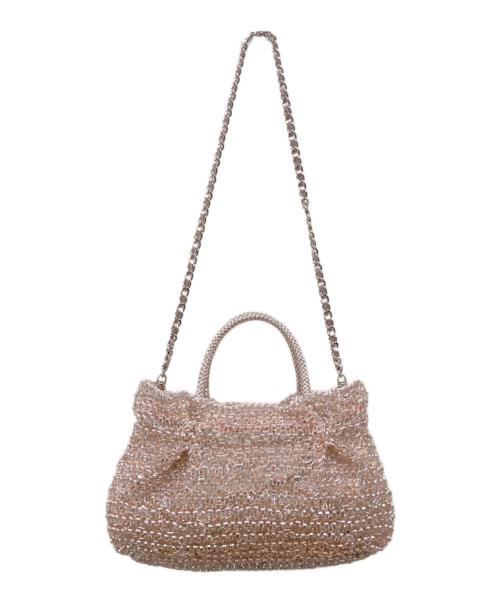 ANTEPRIMA（アンテプリマ）ANTEPRIMA (アンテプリマ) ワイヤーグリッター 2WAYショルダーバッグ ピンクの古着・服飾アイテム