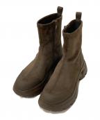 STACCATOスタッカート）の古着「スエードタッチトラックソールブーツ」｜ブラウン