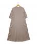 23区 (ニジュウサンク) 【洗える】ヴィスコースストレッチ パフスリーブ ニットワンピース ベージュ サイズ:38 未使用品：6000円