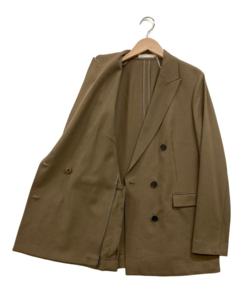 icB（アイシービー）icB (アイシービー) ウール2WAYストレッチ ダブルブレストジャケット ブラウン サイズ:6(11) 未使用品の古着・服飾アイテム