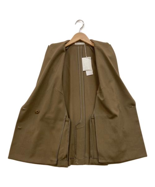 icB（アイシービー）icB (アイシービー) ウール2WAYストレッチ ダブルブレストジャケット ブラウン サイズ:6(11) 未使用品の古着・服飾アイテム