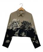 TOKUKO1erVOLトクコプルミエヴォル）の古着「シアープリントシャツ」｜グレー