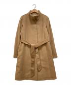 自由区×LORO PIANAジユウク×ロロピアーナ）の古着「カシミヤスタンドカラーコート」｜ブラウン
