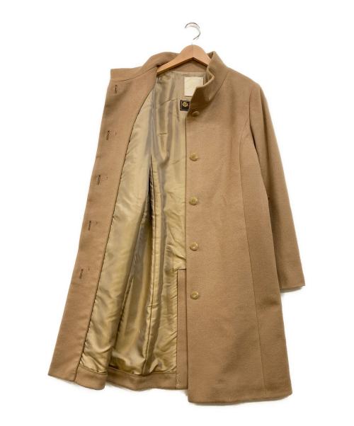 自由区（ジユウク）自由区 (ジユウク) LORO PIANA (ロロピアーナ) カシミヤスタンドカラーコート ブラウン サイズ:40(153~160)の古着・服飾アイテム