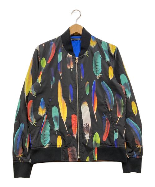 PAUL SMITH（ポールスミス）Paul Smith (ポールスミス) フェザープリントジャケット ブラック サイズ:Mの古着・服飾アイテム