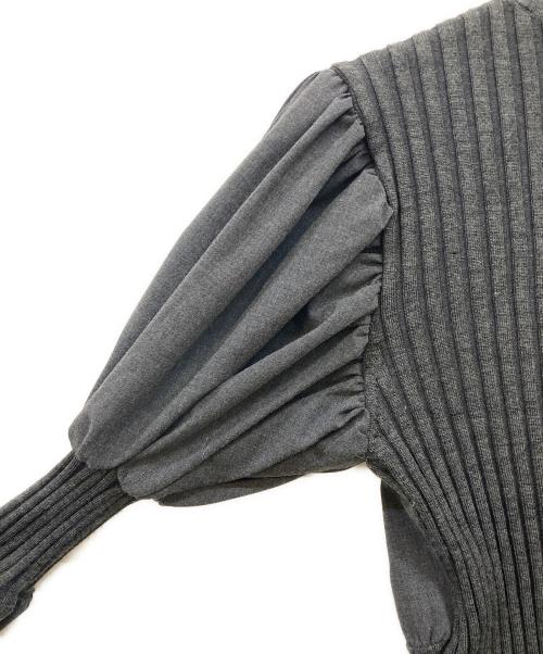 SORIN（ソリン）SORIN (ソリン) Wool Blend Rib Balloon Knit グレー サイズ:38の古着・服飾アイテム