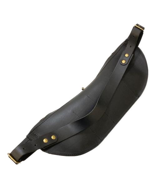 Herz（ヘルツ）Herz (ヘルツ) レザーウエストバッグ ブラックの古着・服飾アイテム