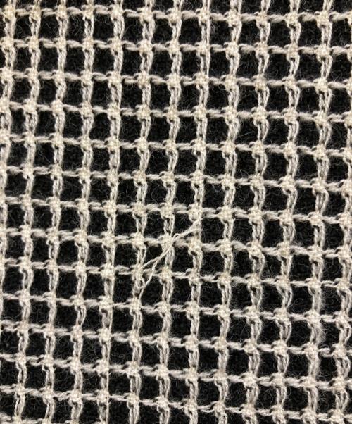 BALLSEY（ボールジィ）BALLSEY (ボールジィ) ワッフルツイード ノーカラージャケット ブラック サイズ:36の古着・服飾アイテム