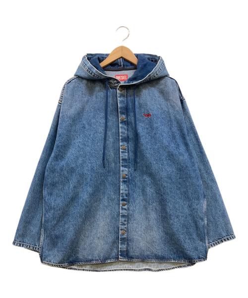 DIESEL（ディーゼル）DIESEL (ディーゼル) D-DEWNY-HOOD ブルー サイズ:XSの古着・服飾アイテム