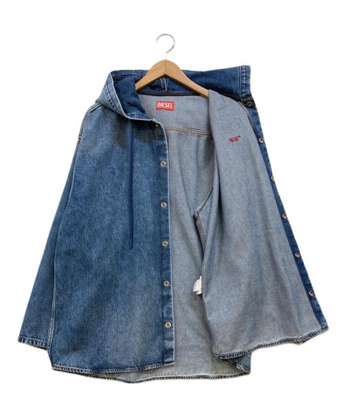 DIESEL（ディーゼル）DIESEL (ディーゼル) D-DEWNY-HOOD ブルー サイズ:XSの古着・服飾アイテム