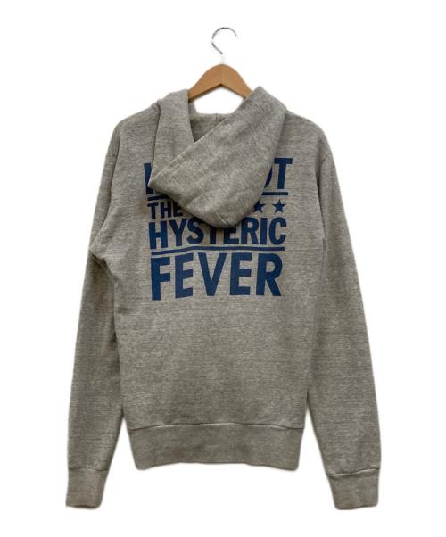 Hysteric Glamour（ヒステリックグラマー）Hysteric Glamour (ヒステリックグラマー) ヒスガール ジップアップパーカー グレー サイズ:Mの古着・服飾アイテム