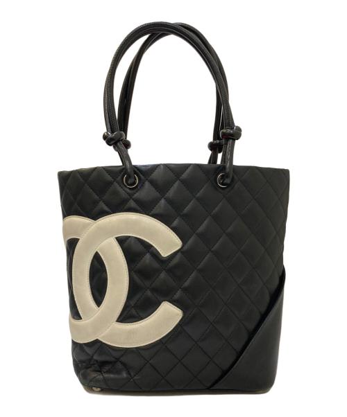 CHANEL（シャネル）CHANEL (シャネル) カンボンライン ミディアム トートバッグ ブラックの古着・服飾アイテム