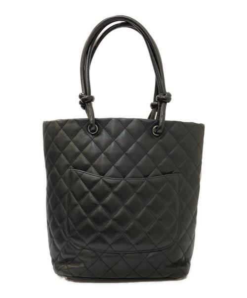 CHANEL（シャネル）CHANEL (シャネル) カンボンライン ミディアム トートバッグ ブラックの古着・服飾アイテム
