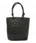 CHANEL (シャネル) カンボンライン ミディアム トートバッグ ブラック：130000円