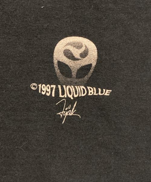 LIQUID BLUE（リキッドブルー）LIQUID BLUE (リキッドブルー) 90's エイリアン プリントTシャツ ブラック サイズ:Ｌの古着・服飾アイテム