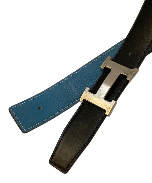 HERMES（エルメス）HERMES (エルメス) コンスタンスベルト ブラック×ブルージーン サイズ:80cmの古着・服飾アイテム