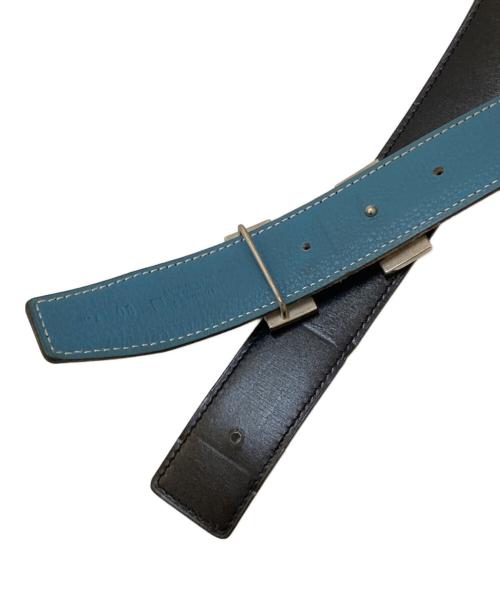 HERMES（エルメス）HERMES (エルメス) コンスタンスベルト ブラック×ブルージーン サイズ:80cmの古着・服飾アイテム