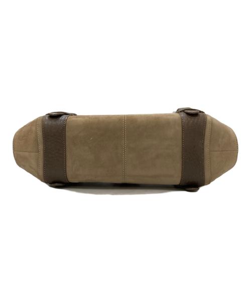 LOEWE（ロエベ）LOEWE (ロエベ) センダスウェードハンドバッグ ブラウンの古着・服飾アイテム