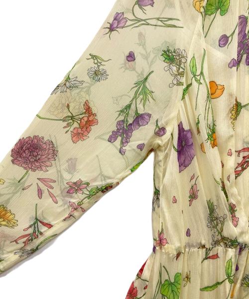 ANAYI（アナイ）ANAYI (アナイ) フローラルルプリントフレアワンピース イエロー サイズ:38の古着・服飾アイテム