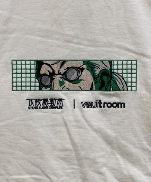 vault room（ボルトルーム）vault room (ボルトルーム) 攻殻機動隊 (コウカクキドウタイ) BATOU Tシャツ アイボリー サイズ:XLの古着・服飾アイテム
