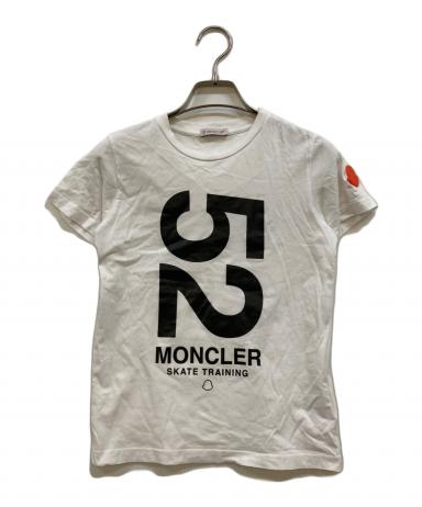 MONCLER モンクレール C10918019800 MAGLIA T-SHIRT マグリア ポケット 半袖Ｔシャツ ホワイト系 M【中古】 D (傷や汚れあり)】MONCLER モンクレール Tシャツ C10918019800